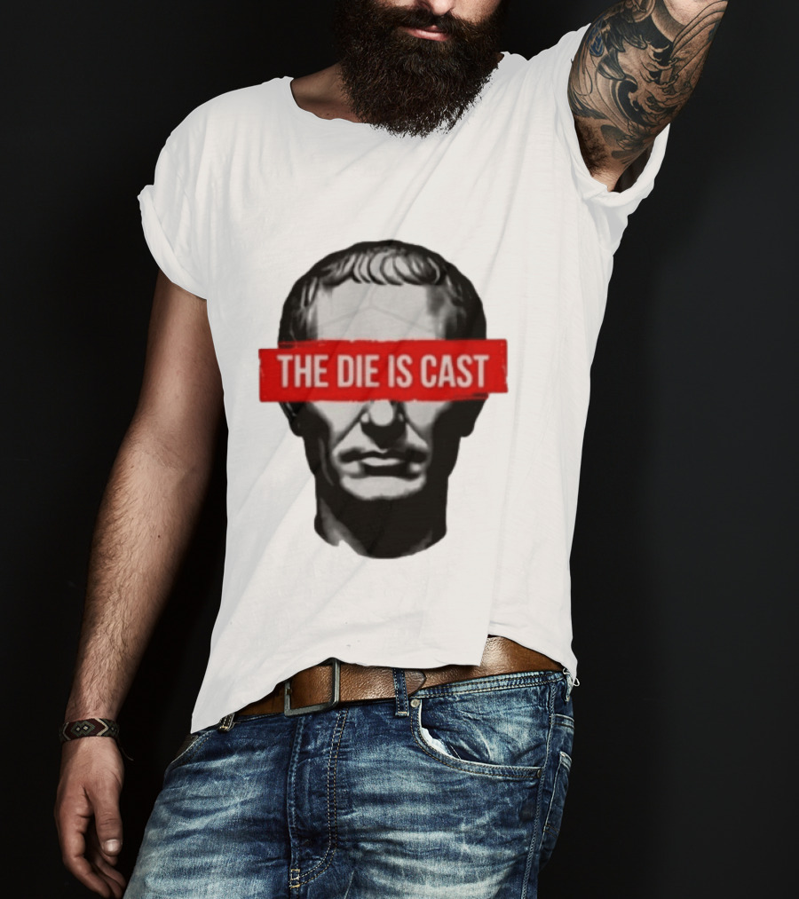 Julius Caesar The Die Is Cast Roman Historical Bust T-Shirt