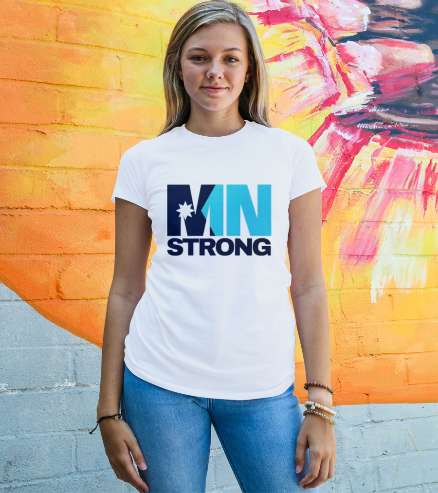 MN Strong Minneapolis Minnesota Kiss Cut Star T-Shirt