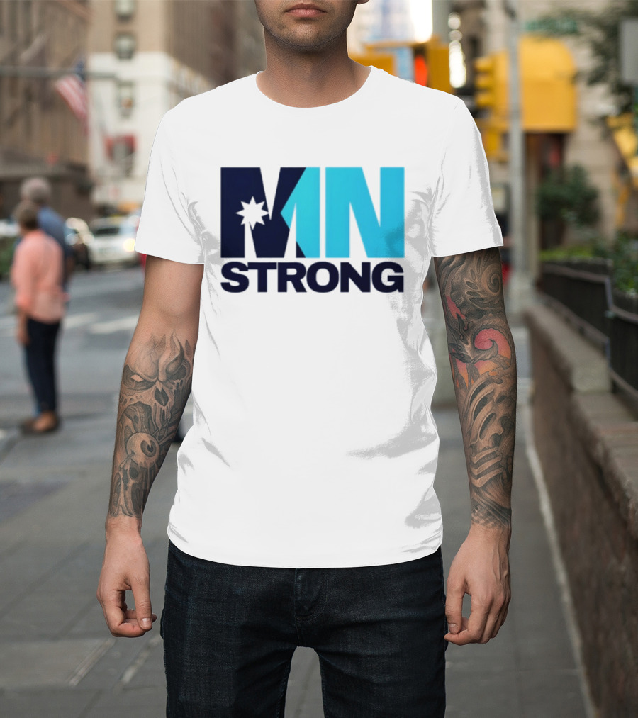 MN Strong Minneapolis Minnesota Kiss Cut Star T-Shirt