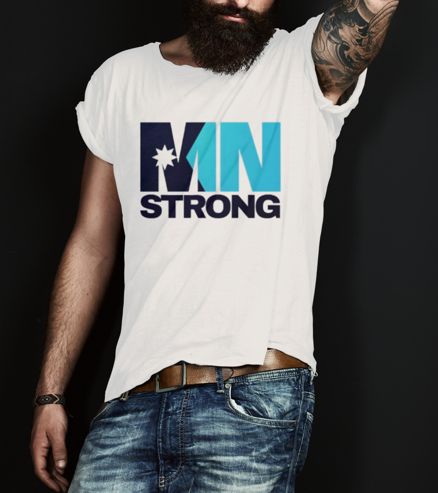 MN Strong Minneapolis Minnesota Kiss Cut Star T-Shirt