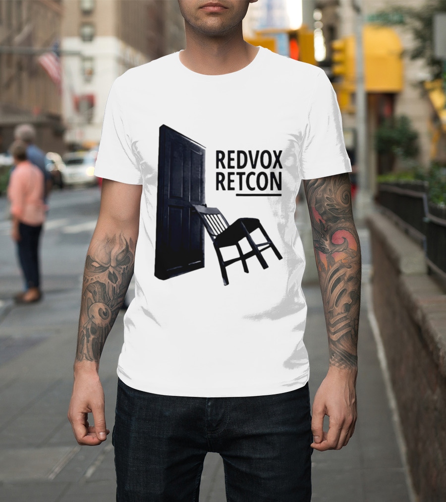 Red Vox Retcon Album Door And Chair T-Shirt