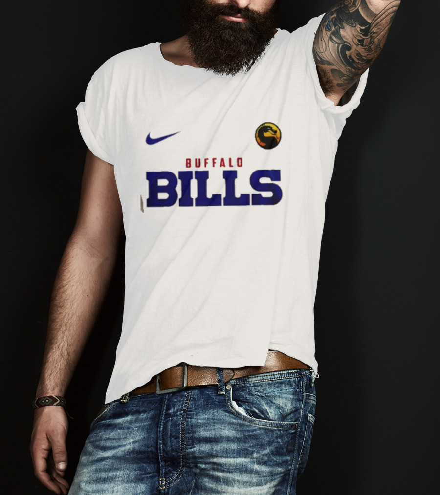 Nike Sub Zero Buffalo Bills Mortal Kombat Crossover Freeze Your Soul T-Shirt