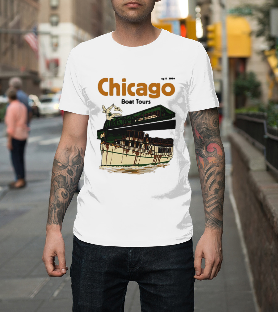 Dave Matthews Band Chicago Boat Tours August 8 2004 Vintage Concert T-Shirt