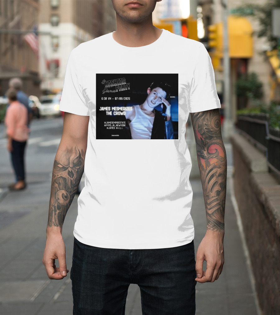 Hashtag Party With James PYPD Tour New York Crowd Mesmerized 07/08/2026 T-Shirt