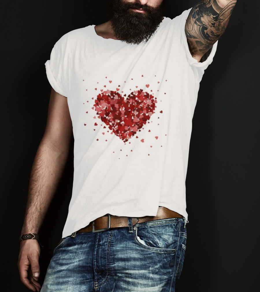 Romantic Valentine Tiny Hearts Xoxo Love T-Shirt