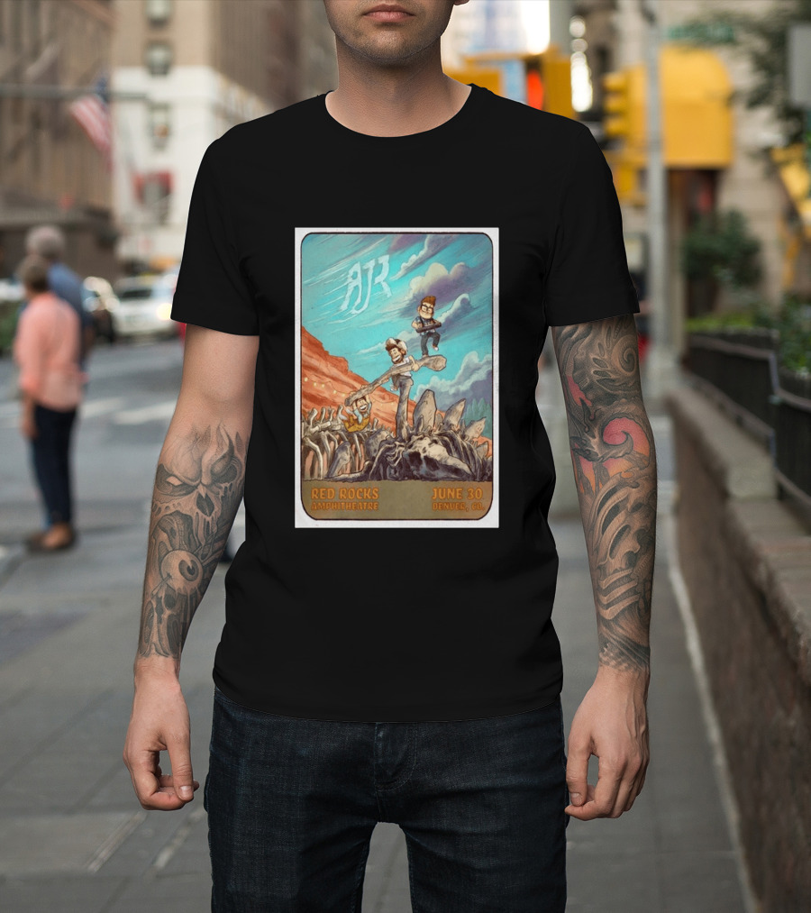 AJR Red Rocks Amphitheatre Denver June 30 2026 Morrison CO T-Shirt