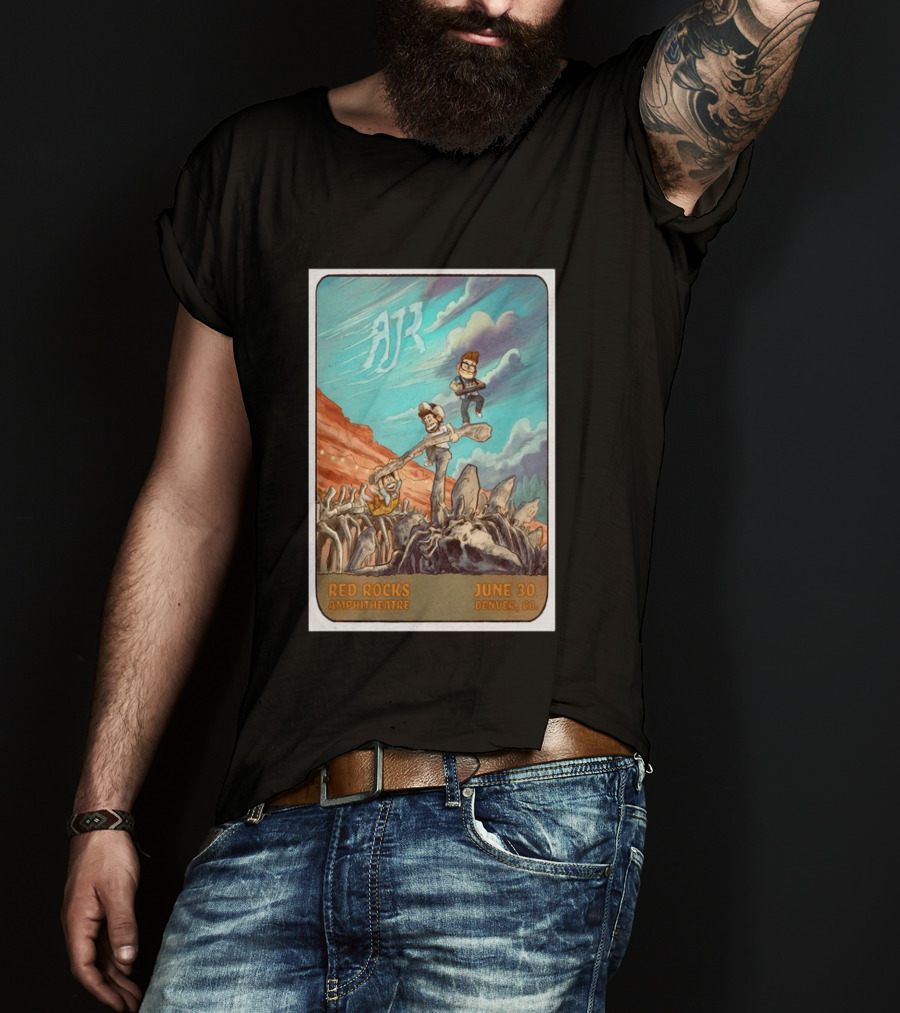AJR Red Rocks Amphitheatre Denver June 30 2026 Morrison CO T-Shirt