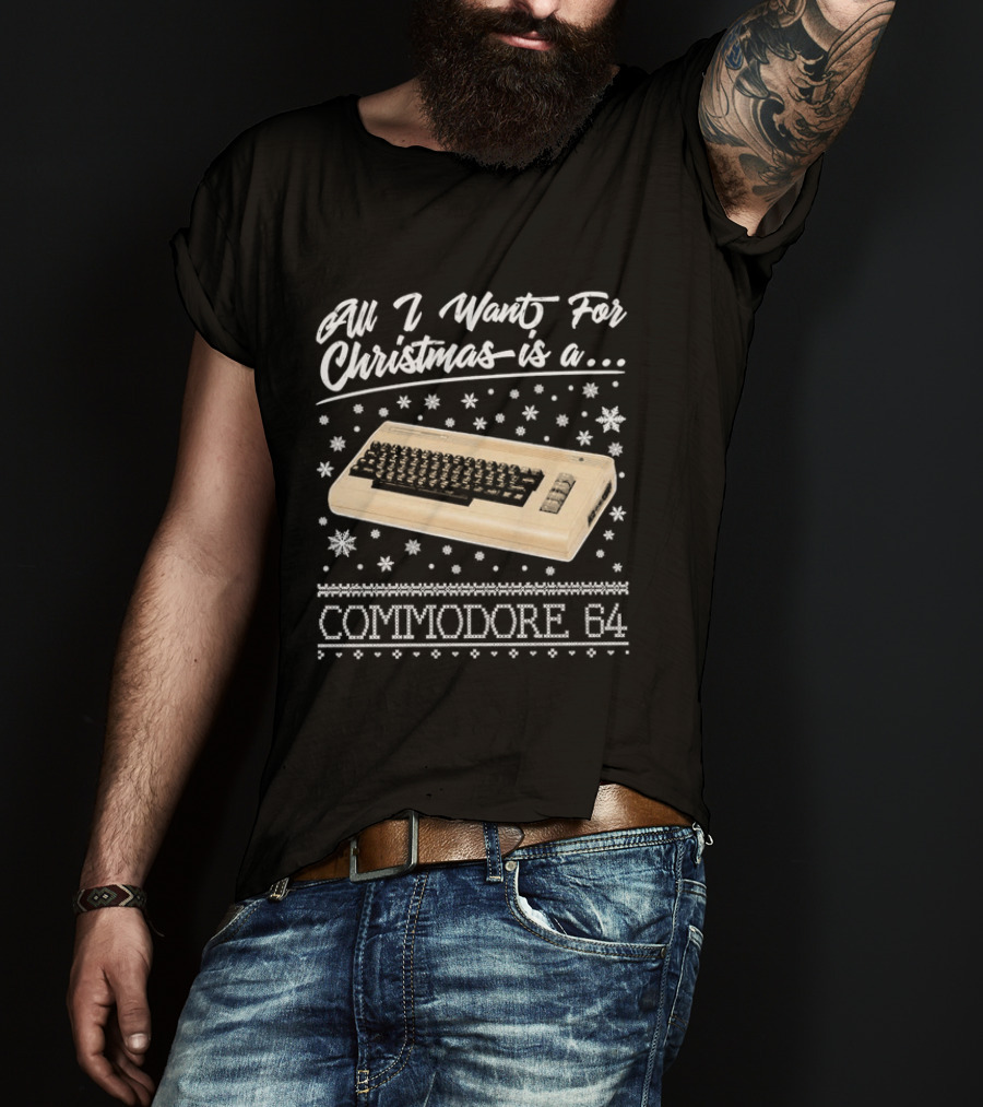 All I Want For Christmas Is A Commodore 64 Nostalgia T-Shirt