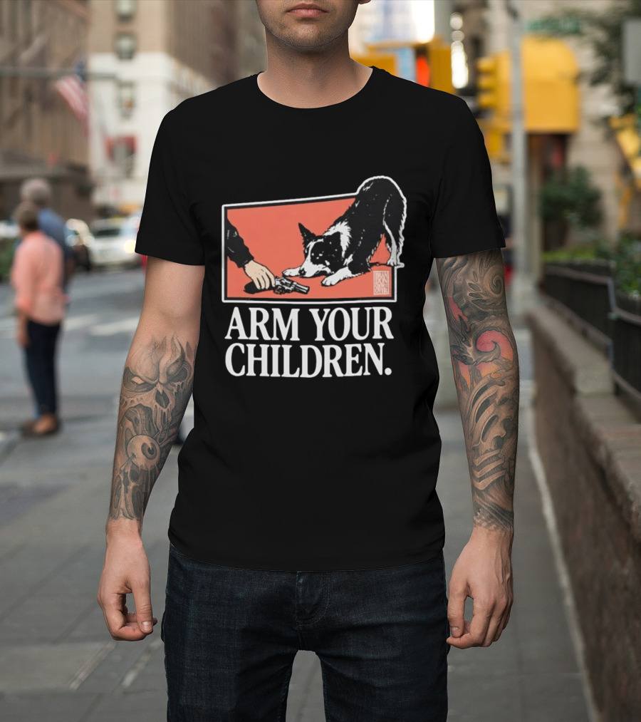 Arm Your Children Brandon Gone Over Dog T-Shirt