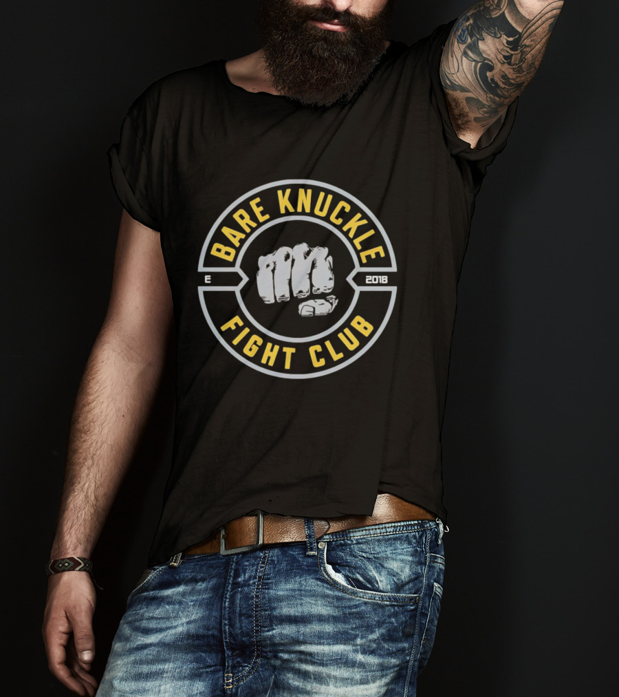 Bare Knuckle Fight Club Established 2018 Fist T-Shirt