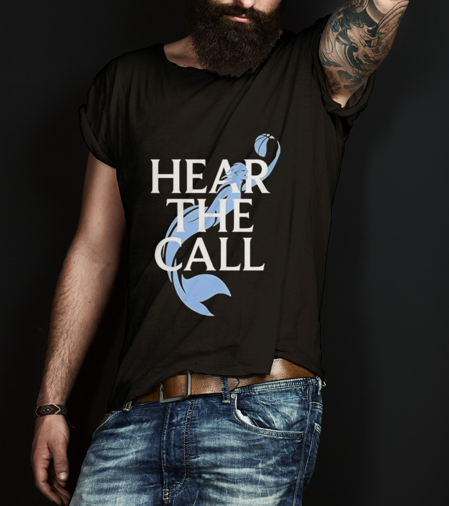 Hear The Call Mermaid Basketball Sports T-Shirt