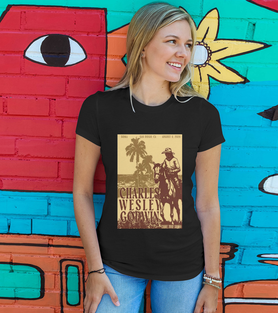 SOMA San Diego CA August 8 2026 Charles Wesley Godwin With Lilly Hiatt T-Shirt