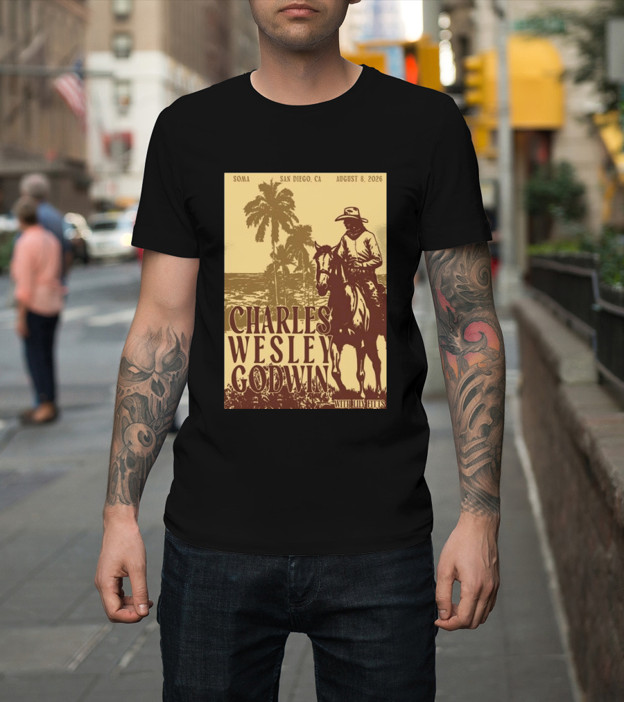 SOMA San Diego CA August 8 2026 Charles Wesley Godwin With Lilly Hiatt T-Shirt