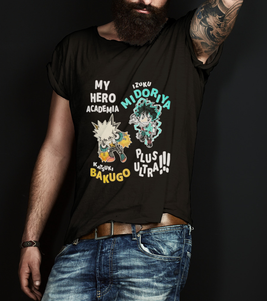 My Hero Academia Izuku Midoriya Katsuki Bakugo Plus Ultra T-Shirt