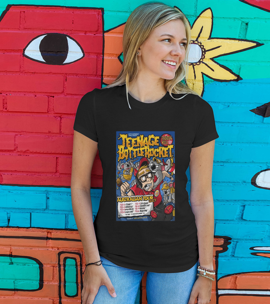 Teenage Bottle Rocket Australian Tour 2024 With Brendan Kelly Dates And Cities T-Shirt