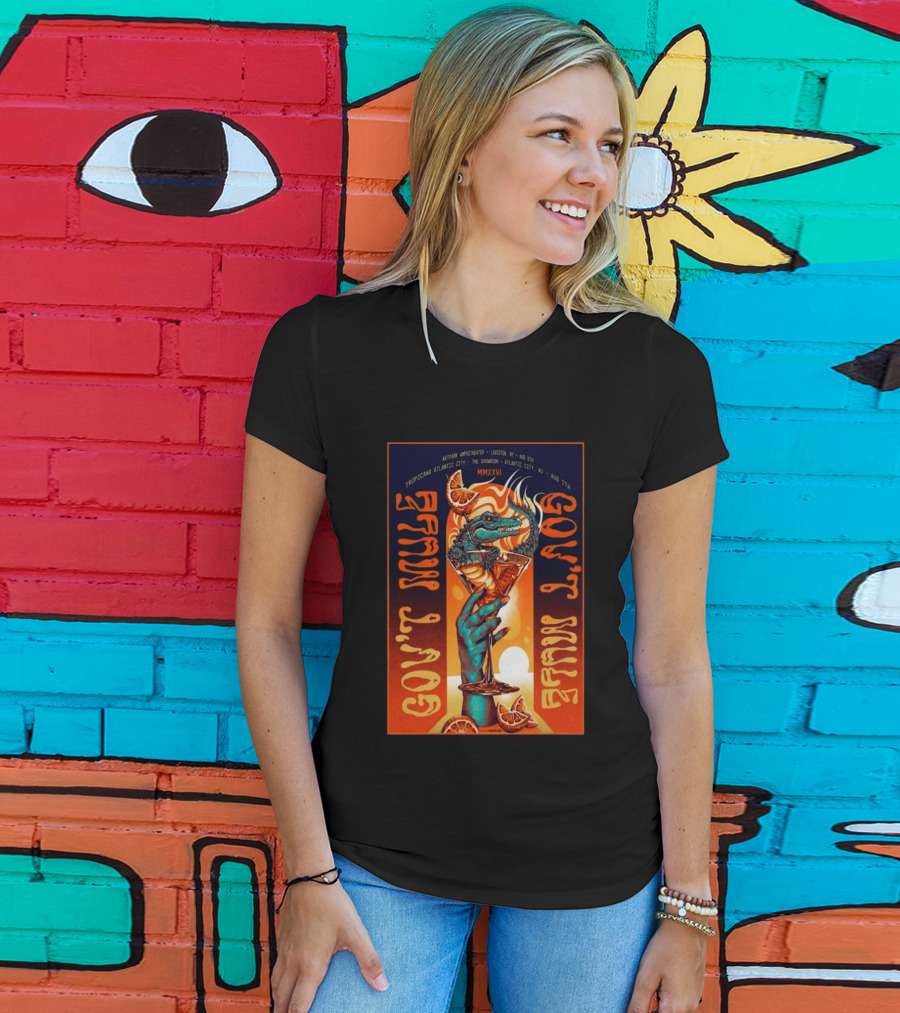 Gov't Mule Artpark Amphitheater Lewiston NY August 5 2026 Alligator Cocktail Tropicana Atlantic City August 7 MMXXVI T-Shirt