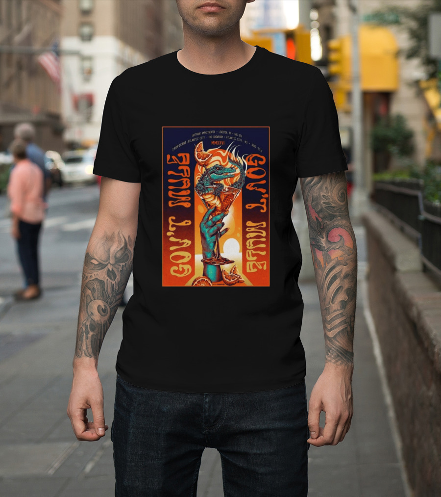 Gov't Mule Artpark Amphitheater Lewiston NY August 5 2026 Alligator Cocktail Tropicana Atlantic City August 7 MMXXVI T-Shirt