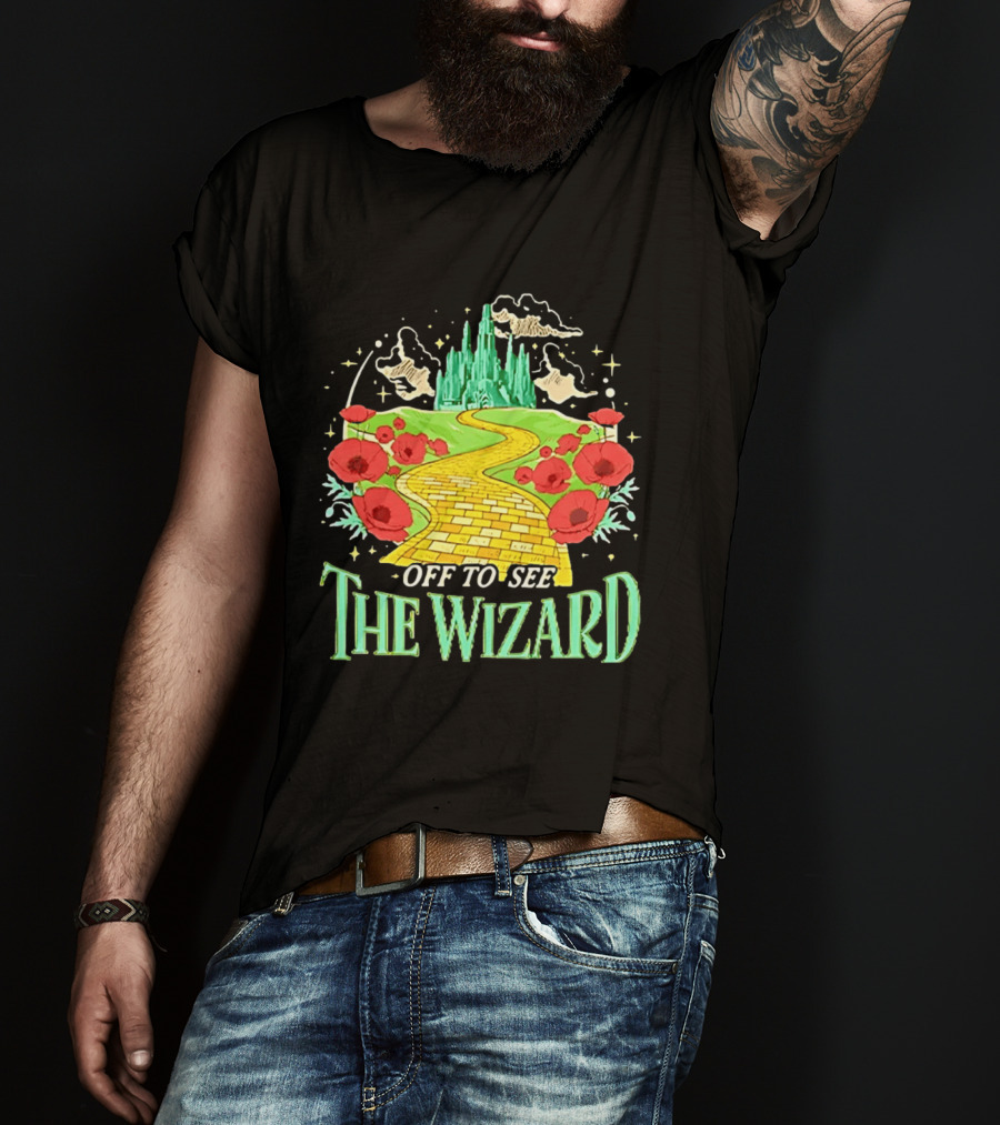 Off To See The Wizard Yellow Brick Road Fantasy Longsleeve T-Shirt