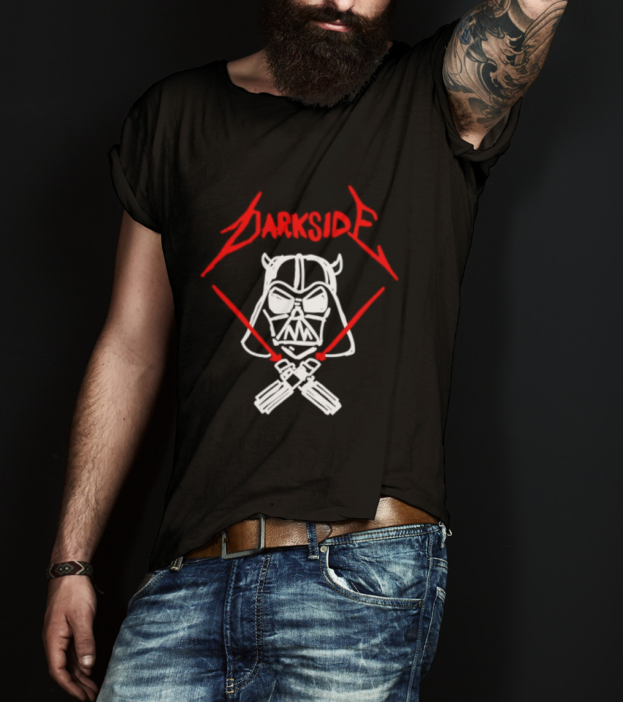 Darth Vader Join The Dark Side Metal Crossover Darkside Zwrocle Lightsabers T-Shirt