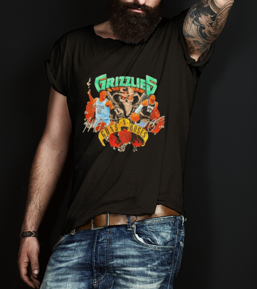 Guns N' Roses Grizzlies Ja Morant Memphis Basketball T-Shirt
