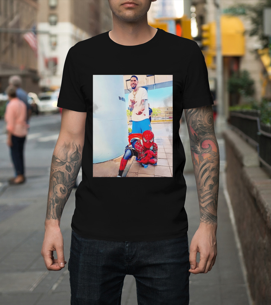 Jayson Tatum Spider Man Boston Celtics T-Shirt