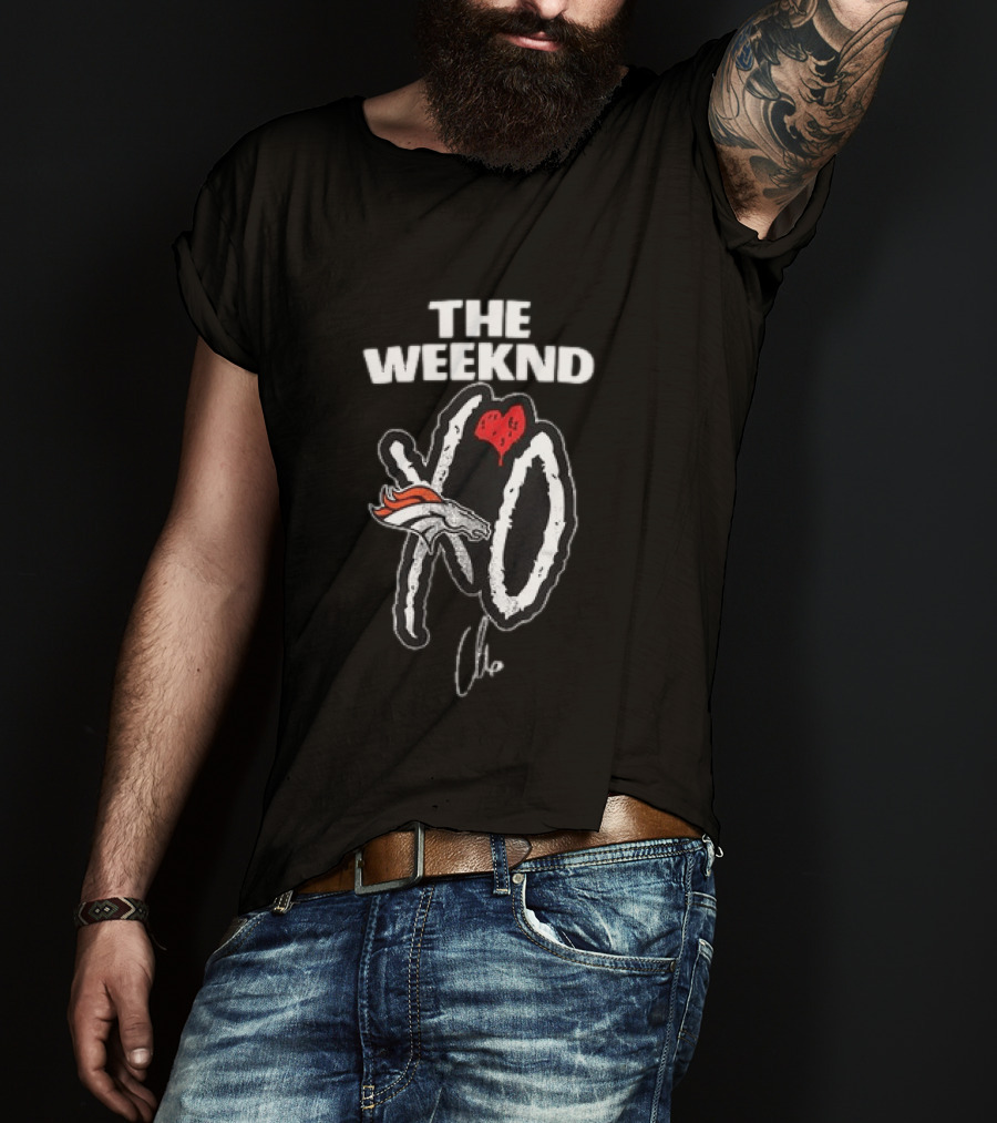 THE WEEKND XO Denver Broncos Collaboration T-Shirt