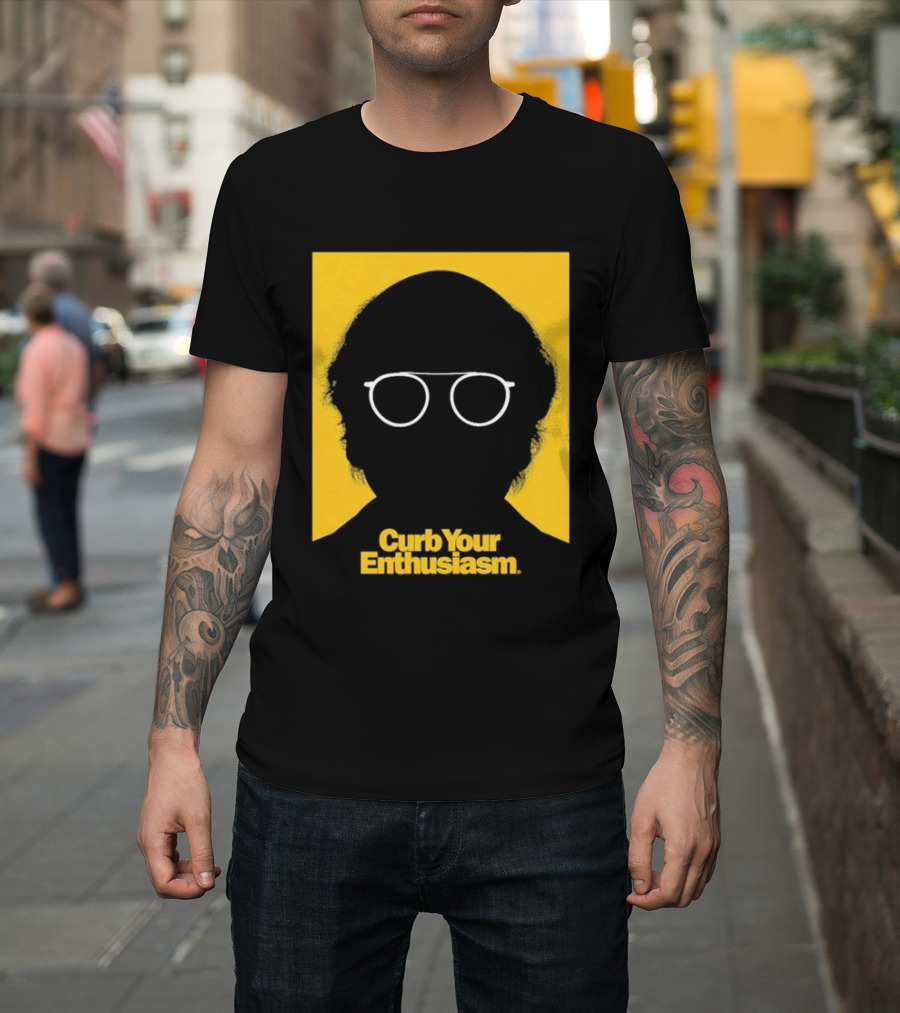 Curb Your Enthusiasm Larry David Silhouette Glasses T-Shirt