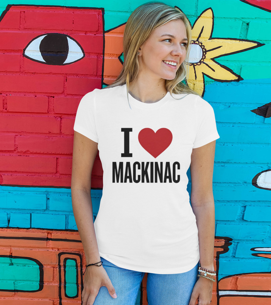 I Love Mackinac Michigan Travel Vacation T-Shirt