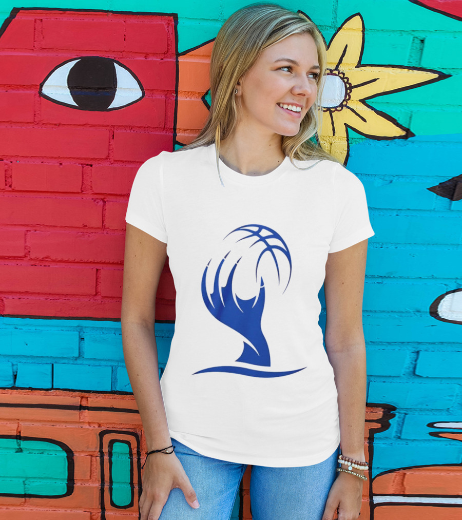 Cleveland Sirens The Claw Basketball Blue Wave T-Shirt