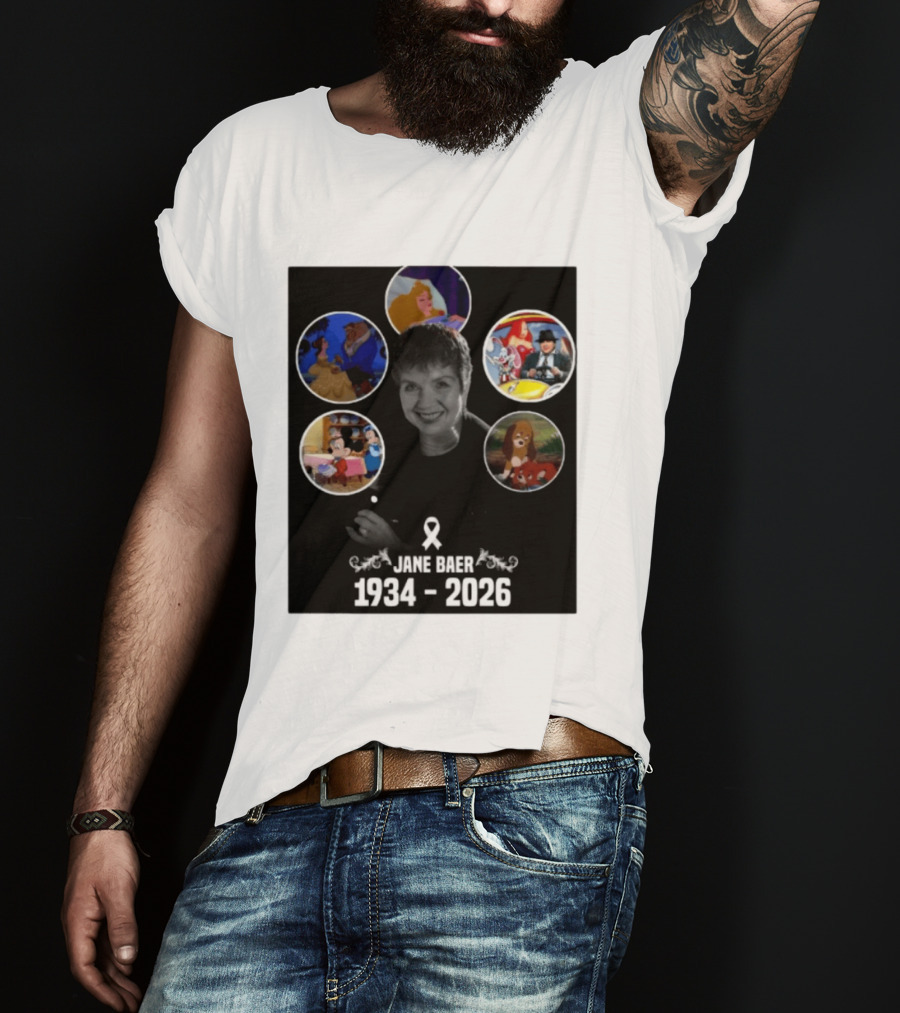 Jane Baer 1934 2026 Beauty And The Beast Sleeping Beauty Dumbo Mary Poppins Fox And The Hound Mickey Mouse T-Shirt