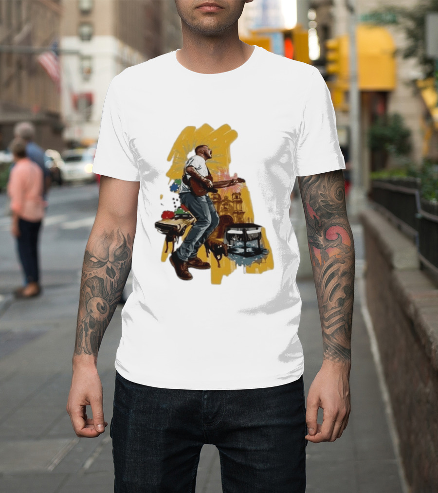 Zach Bryan Salt Lake City Utah August 7 2026 Tour Guitar Performance T-Shirt