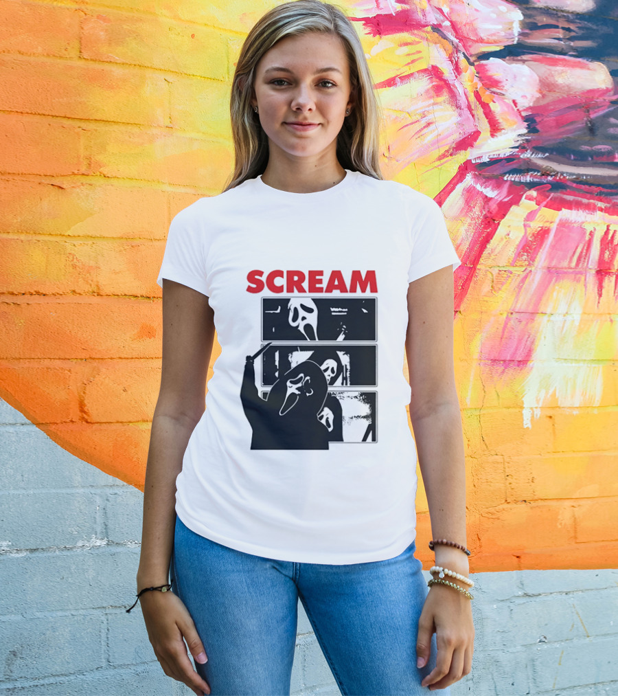 Scream Ghostface Slasher Horror Movie 90s T-Shirt