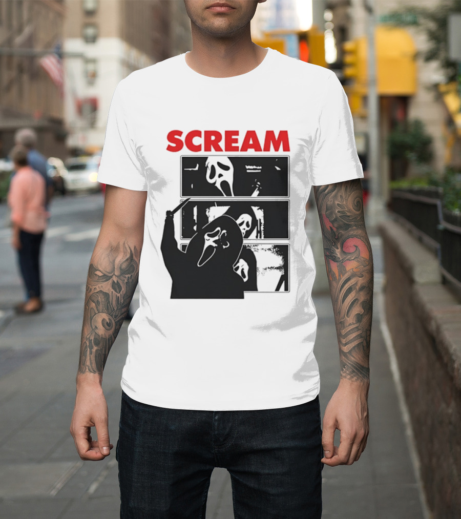 Scream Ghostface Slasher Horror Movie 90s T-Shirt