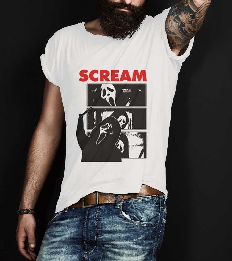 Scream Ghostface Slasher Horror Movie 90s T-Shirt