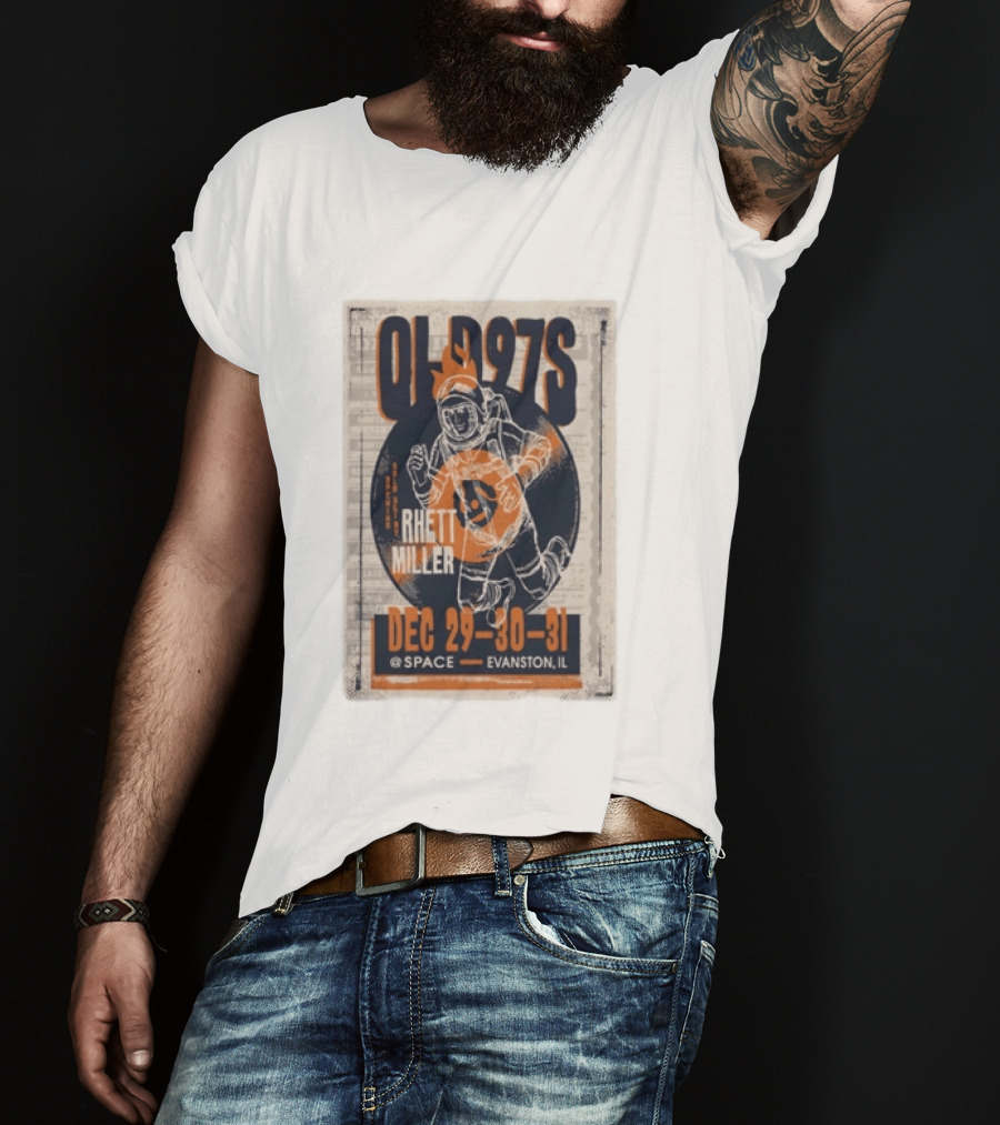 Old 97s Rhett Miller Dec 29 30 31 2025 Space Evanston Il T-Shirt
