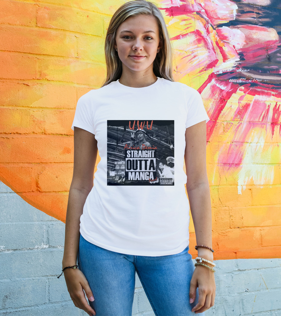 UWU Airica Demia Straight Outta Manga Panel Parental Explicit Fan Service T-Shirt