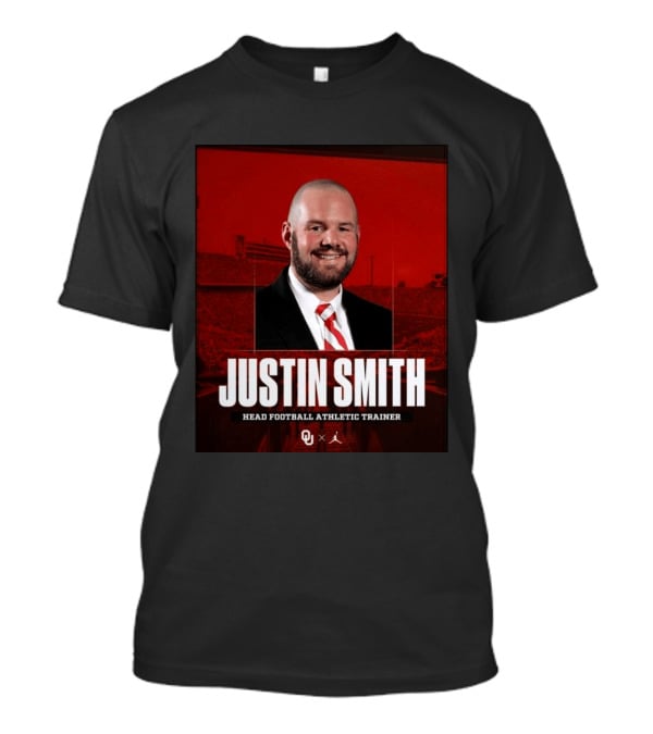 Justin Smith Oklahoma Head Football Athletic Trainer OU T-Shirt
