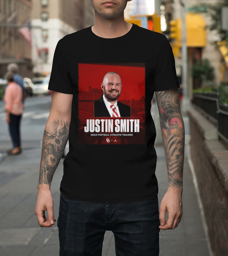 Justin Smith Oklahoma Head Football Athletic Trainer OU T-Shirt