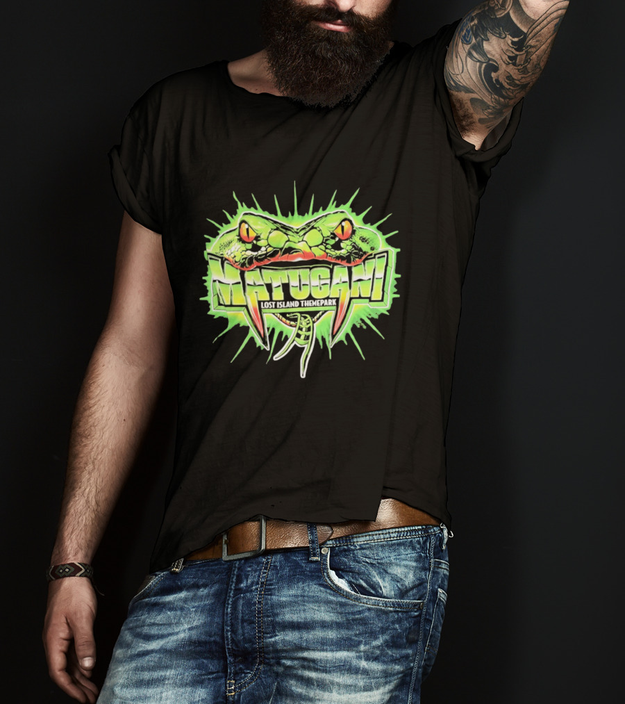 Matugani Snake Roller Lost Island Themepark Adventure T-Shirt