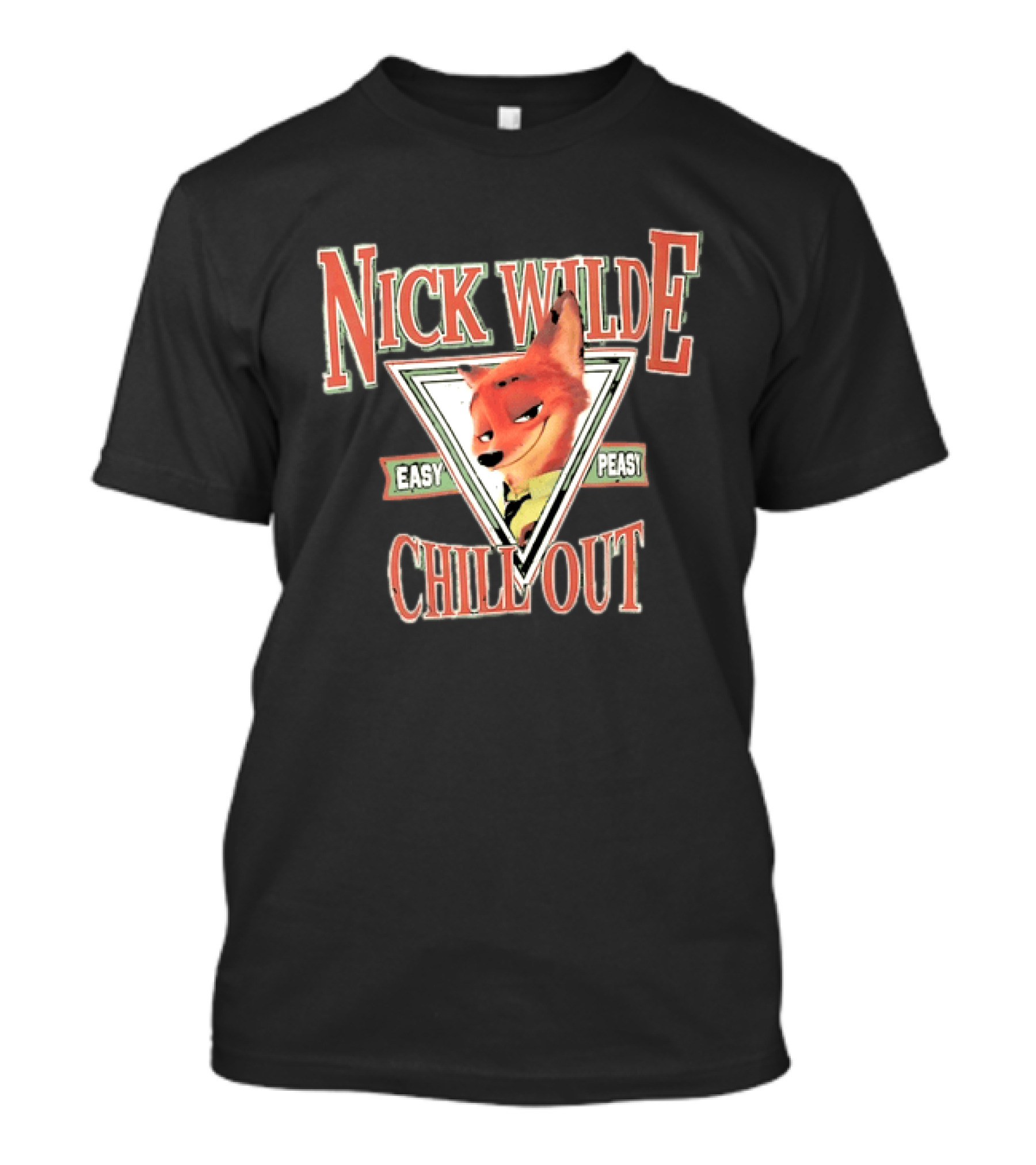 Nick Wilde Easy Peasy Chill Out Zootopia Triangle Frame T-Shirt