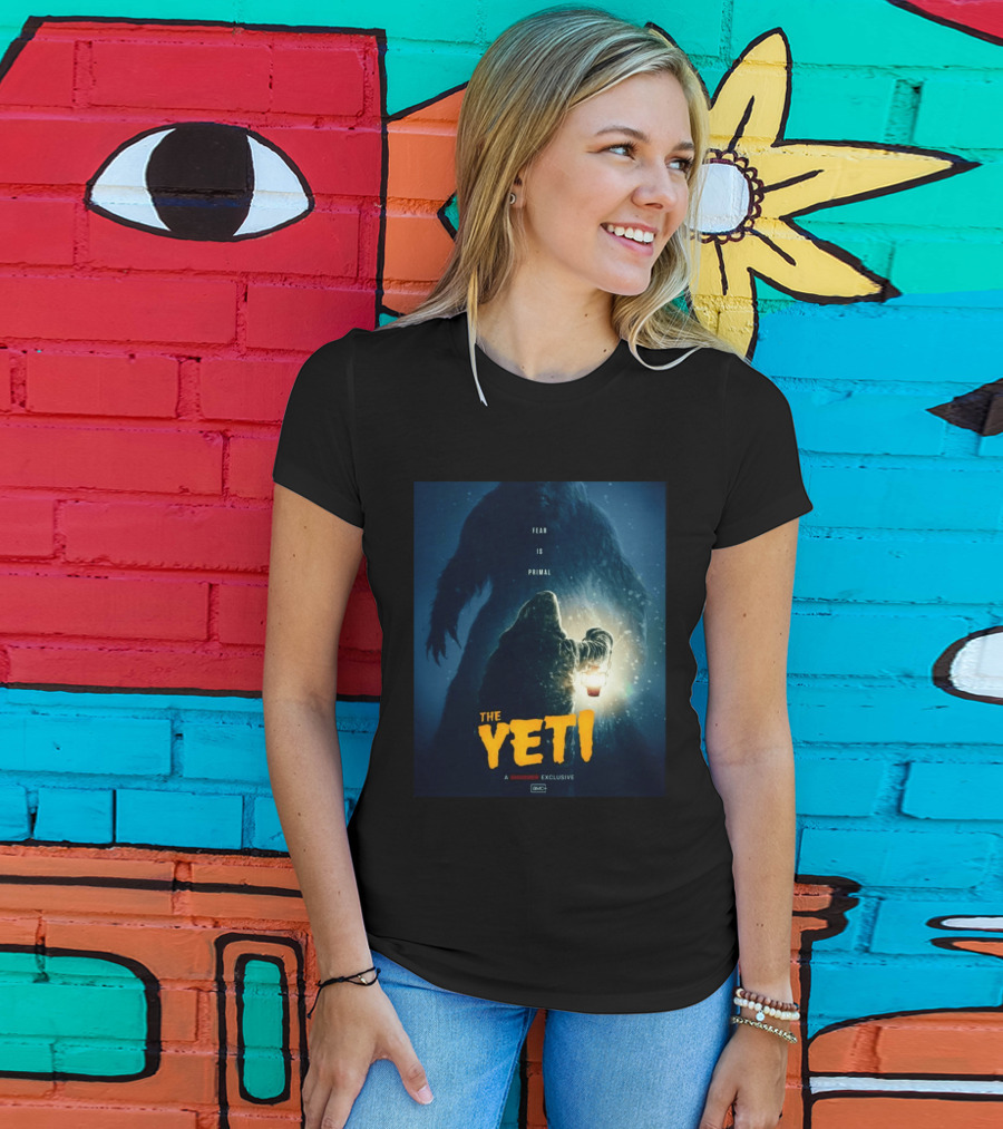 Fear Is Primal The Yeti A Shudder Exclusive AMC Lantern Shadowy Figure T-Shirt