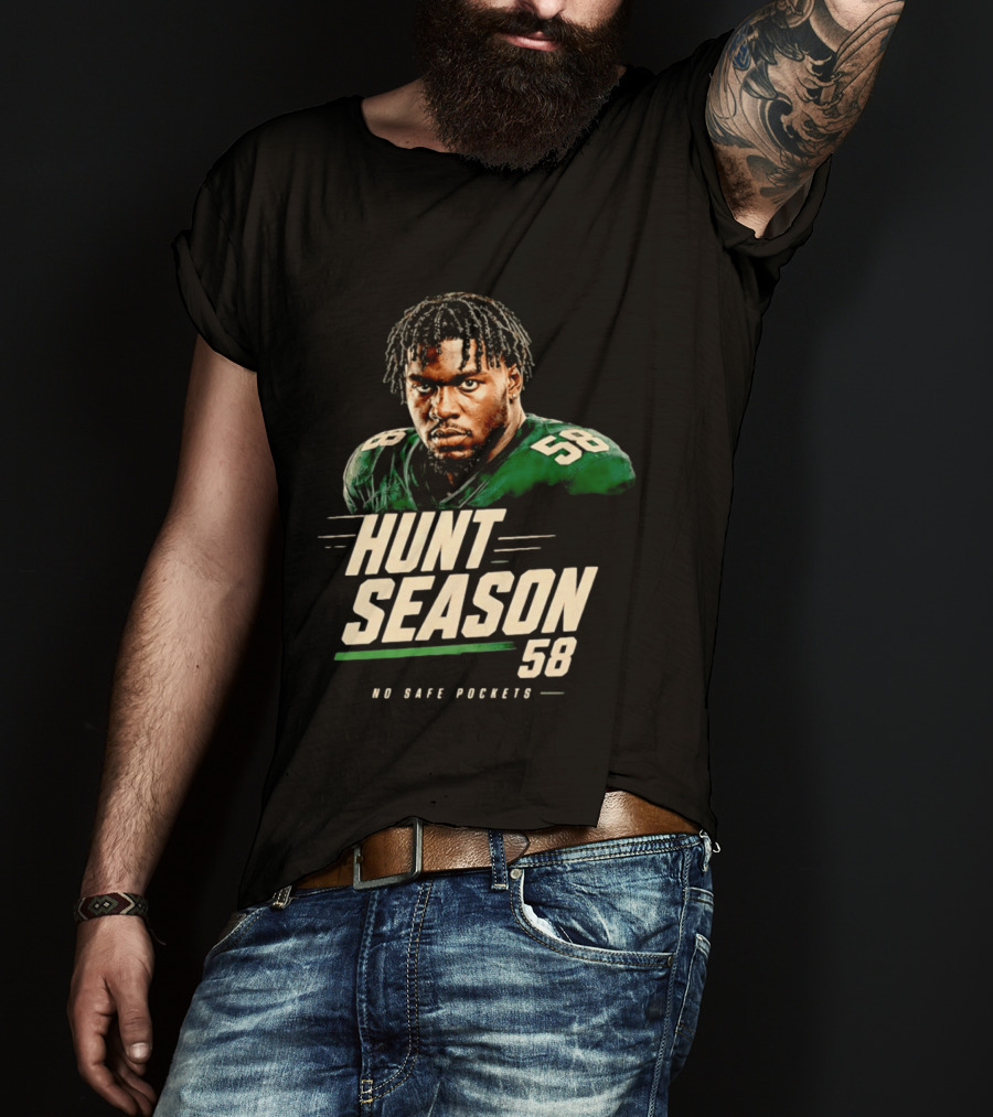 Nolan Smith Hunt Season 58 No Safe Pockets Philadelphia Eagles T-Shirt