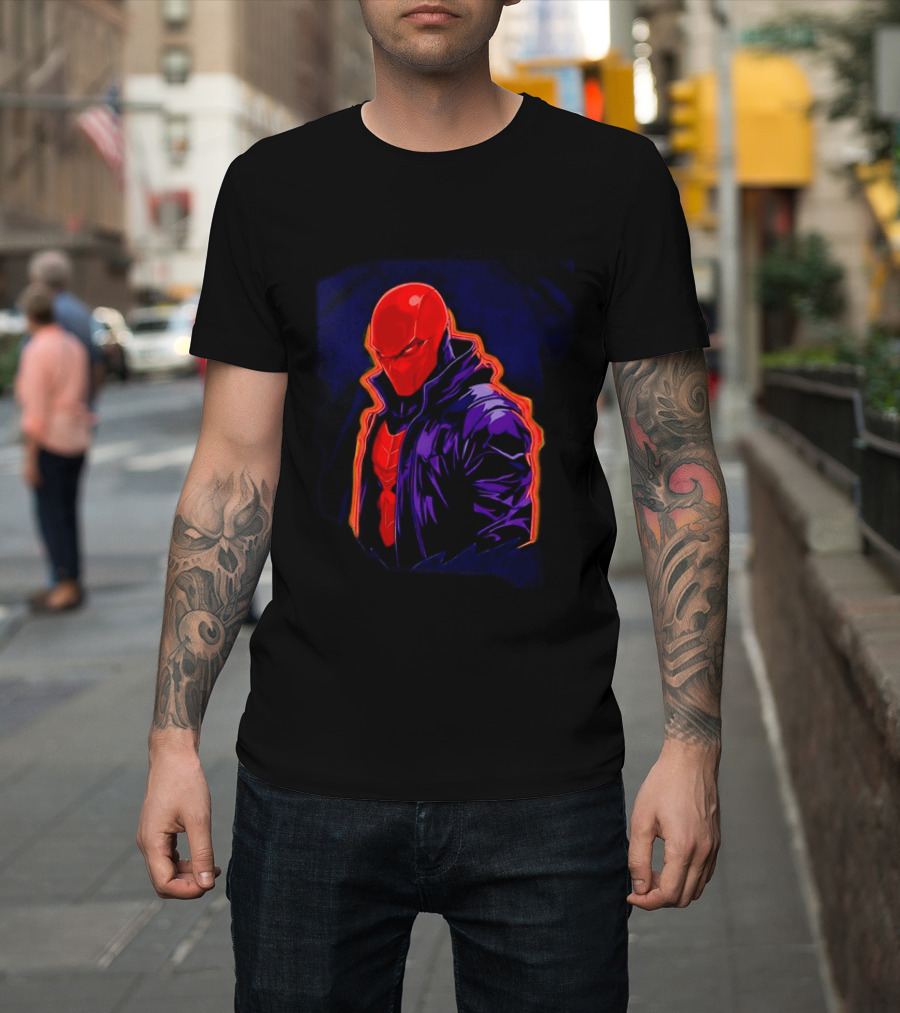 Red Hood Jason Todd DC Comics Vigilante Masked Hero T-Shirt