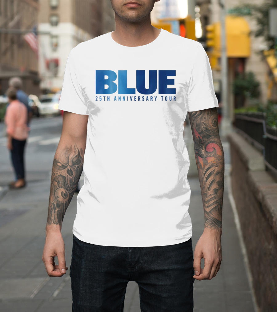 Blue 25th Anniversary Tour Music Concert Celebration T-Shirt
