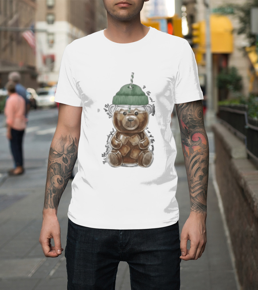 Starbucks Bear Cold Coffee Christmas 2023 Edition T-Shirt