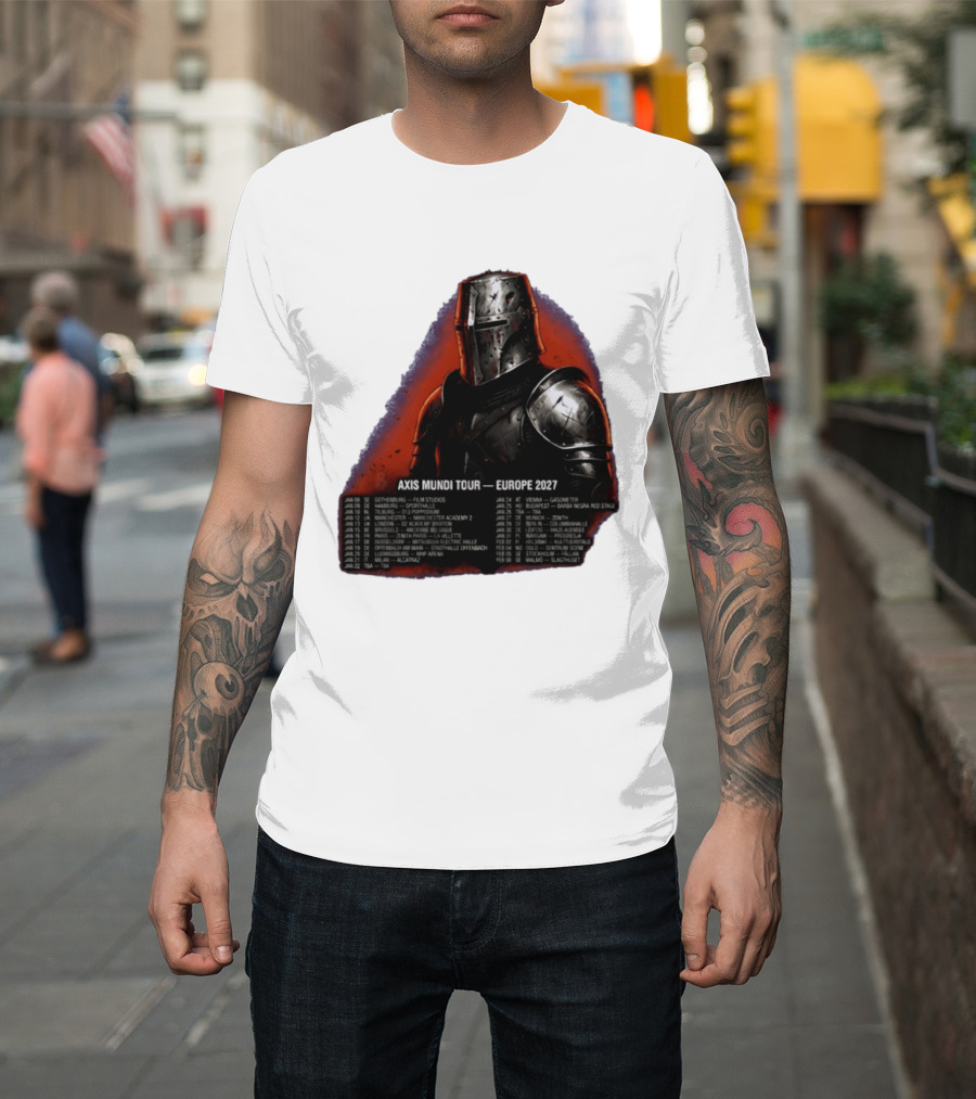 Imminence August Burns Red Axis Mundi Tour 2027 Europe Knights T-Shirt