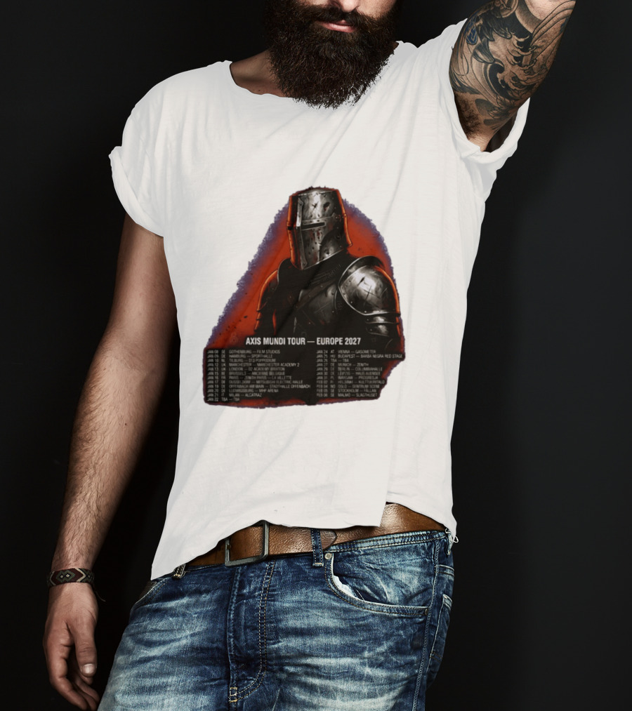 Imminence August Burns Red Axis Mundi Tour 2027 Europe Knights T-Shirt