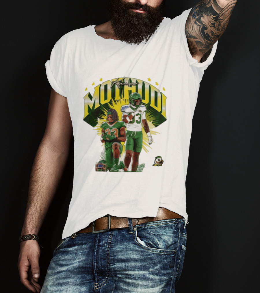 Kamar Mothudi Oregon Ducks Linebacker 33 Football Player T-Shirt