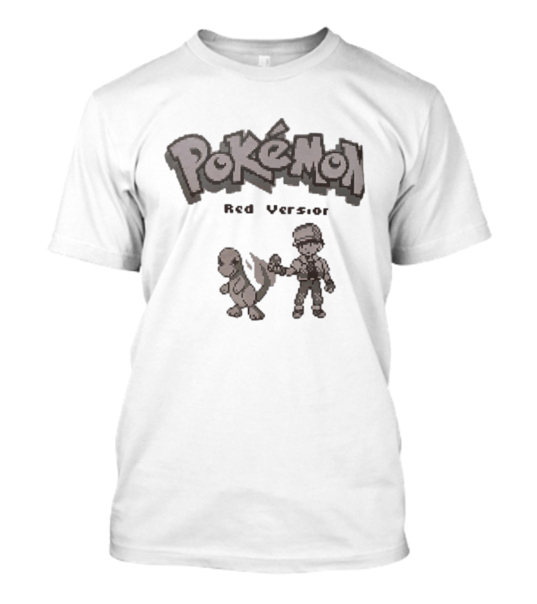Pokémon Red Version Charmander And Red Trainer Classic Game T-Shirt