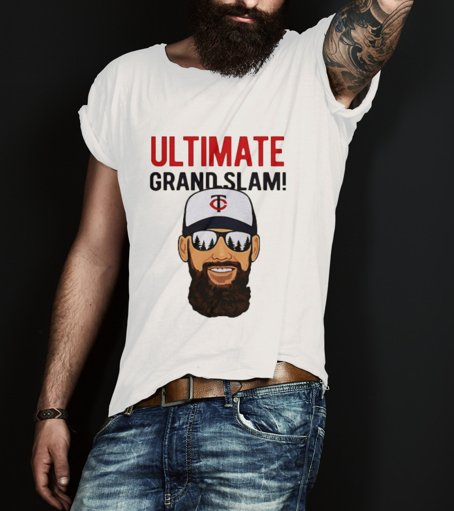 Minnesota Twins Ultimate Grand Slam MLB Bearded Player With Sunglasses T-Shirt